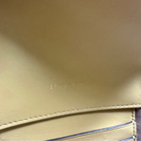 Tory Burch Kira Woven Check Print Mustard Crossbody - Picture 11 of 11